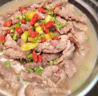 Beef with Pickled Pepper and Sour Soup recipe