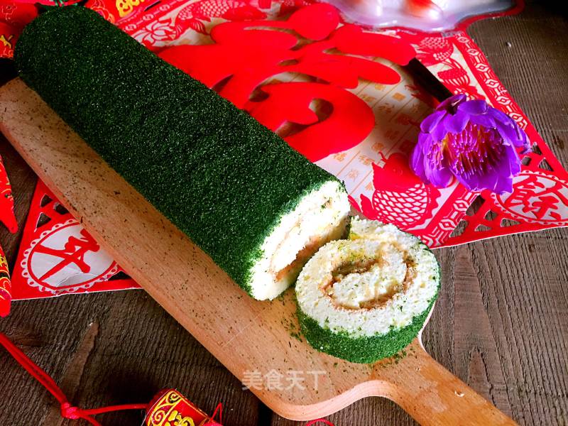 【japanese Style】seaweed and Pork Floss Cake Roll