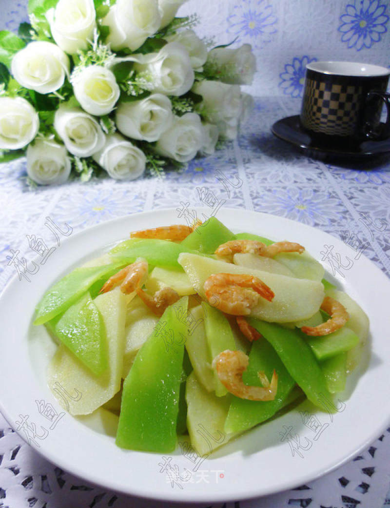 Fried Potatoes with Lettuce recipe