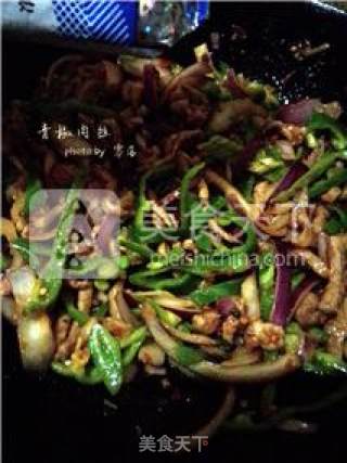 Stir-fried Pork with Green Peppers recipe