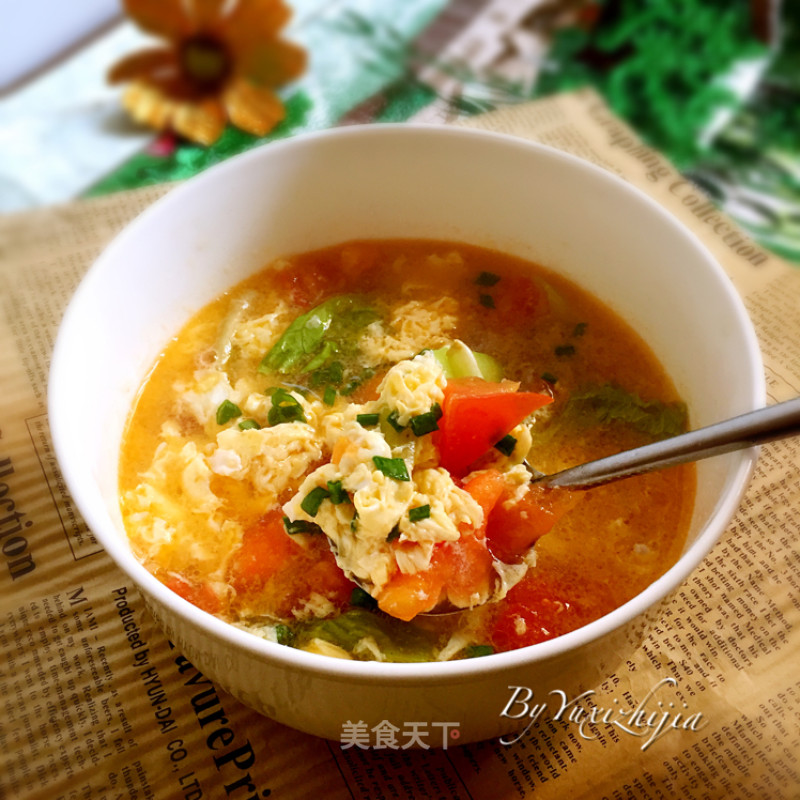 Tomato and Egg Soup recipe