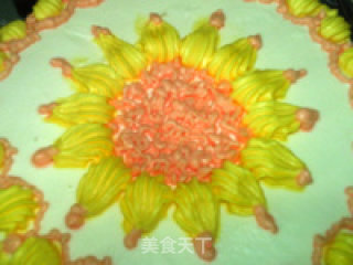 Decorating Cake: Sunflower recipe