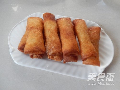 Banana Cheese Spring Rolls recipe