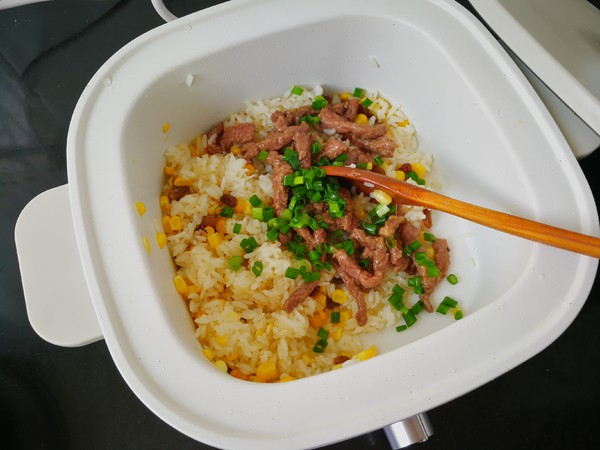 Beef Corn Fried Rice recipe