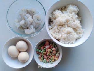 Fried Rice with Shrimp and Egg recipe