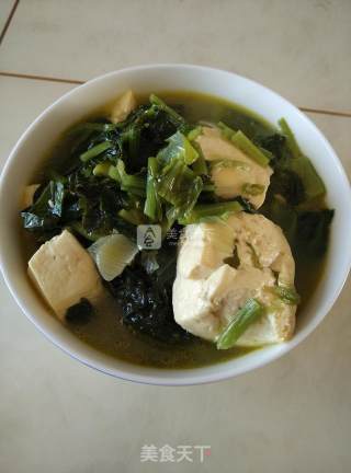 Potherb Mustard Stewed Tofu recipe