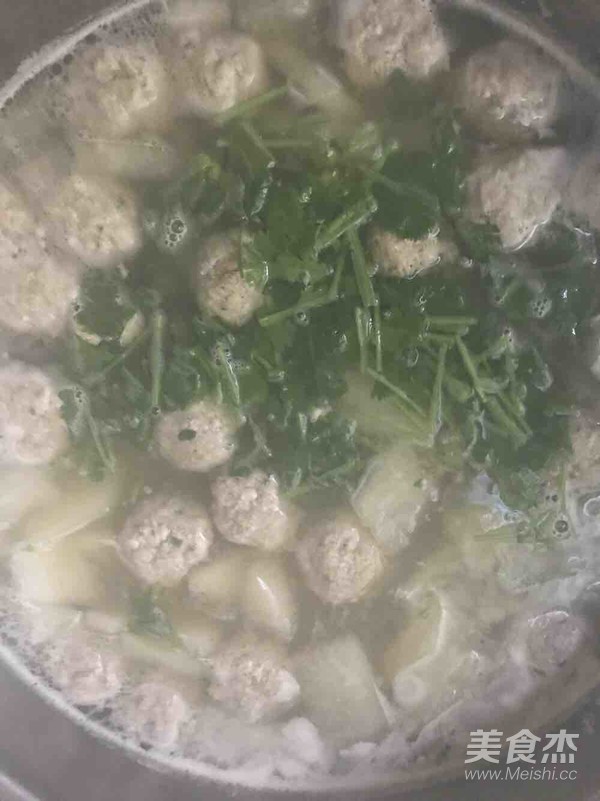 Winter Melon Meatball Soup recipe