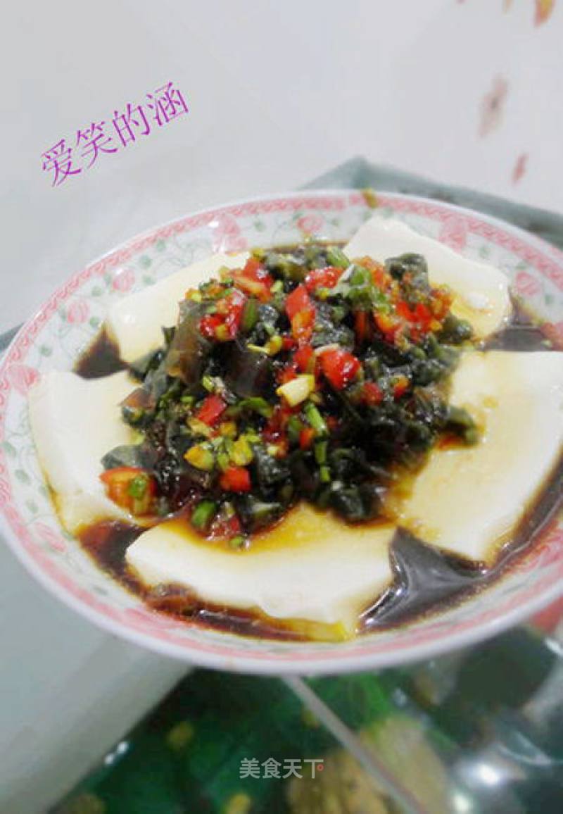 [songhua Egg Mixed Tofu] recipe