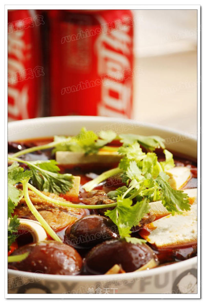 [coca-cola—home Healthy Hot Pot] ---------- Sichuan-style Spicy Chicken Hot Pot recipe