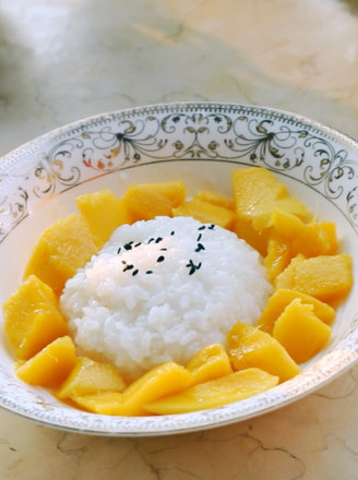 Thai Mango Sticky Rice--exotic Food in Southeast Asia recipe