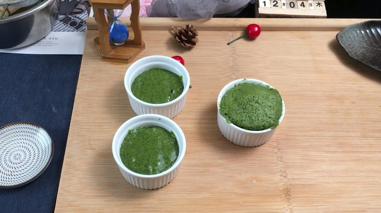 Easy Matcha Honey Bean Cake-microwave Version recipe