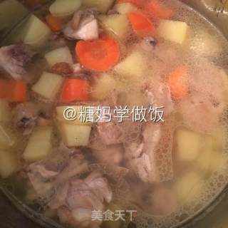Potato Carrot Chicken Soup recipe