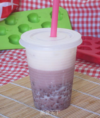 [three-color Red Bean Ice] recipe