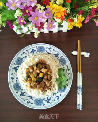 Private Diced Pork Fried Noodles recipe