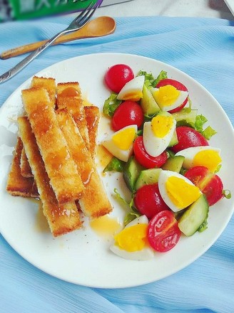 Toast Salad with Vinaigrette