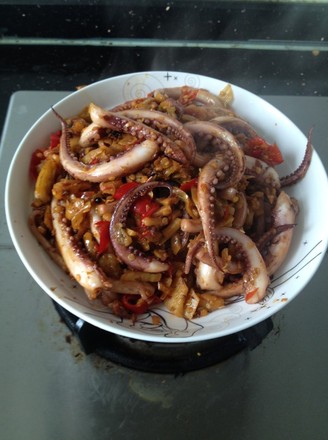 Squid with Pickled Pepper recipe