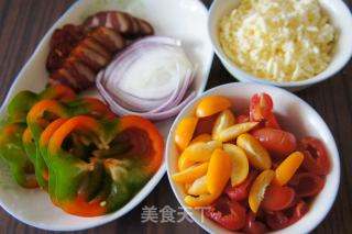 #四session Baking Contest and is Love to Eat Festival#five-flower Bacon Pizza recipe