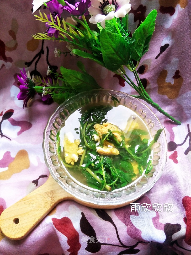 Wolfberry Leaf Egg Soup recipe