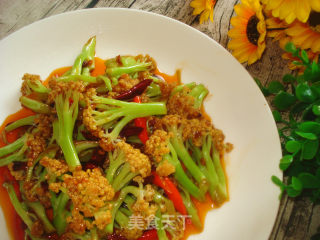 #trust之美#spicy Stir-fried Organic Cauliflower recipe