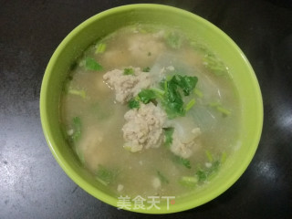 Winter Melon Boiled Meatballs recipe