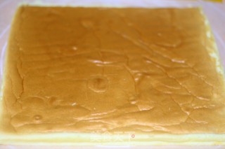 Hand Painted Cream Cake Roll recipe