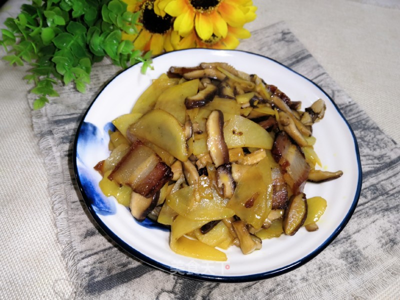 #蜡味#potato Chips with Bacon and Mushrooms recipe