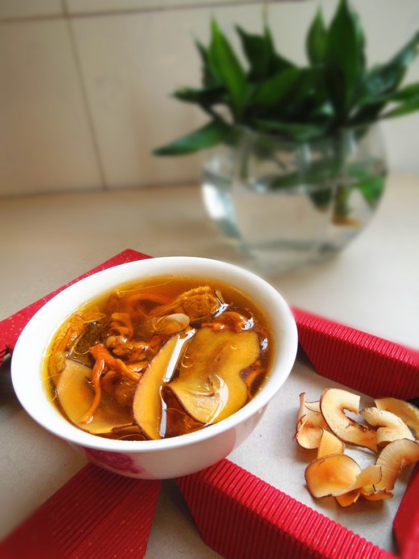 Sea Coconut Cordyceps Flower Stewed Chicken Soup recipe