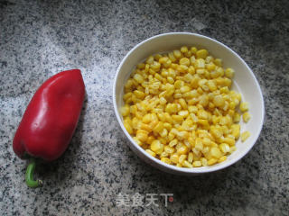 Stir-fried Corn Kernels with Red Pepper recipe