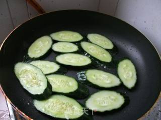 Fried Cucumber with Basil recipe