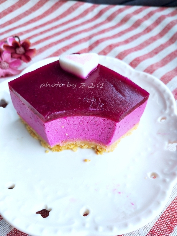 Dragon Fruit Mousse Cake recipe