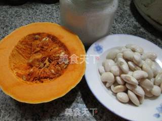 White Kidney Bean Pumpkin Soup recipe