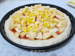 Cheese Sausage Apple Pizza recipe