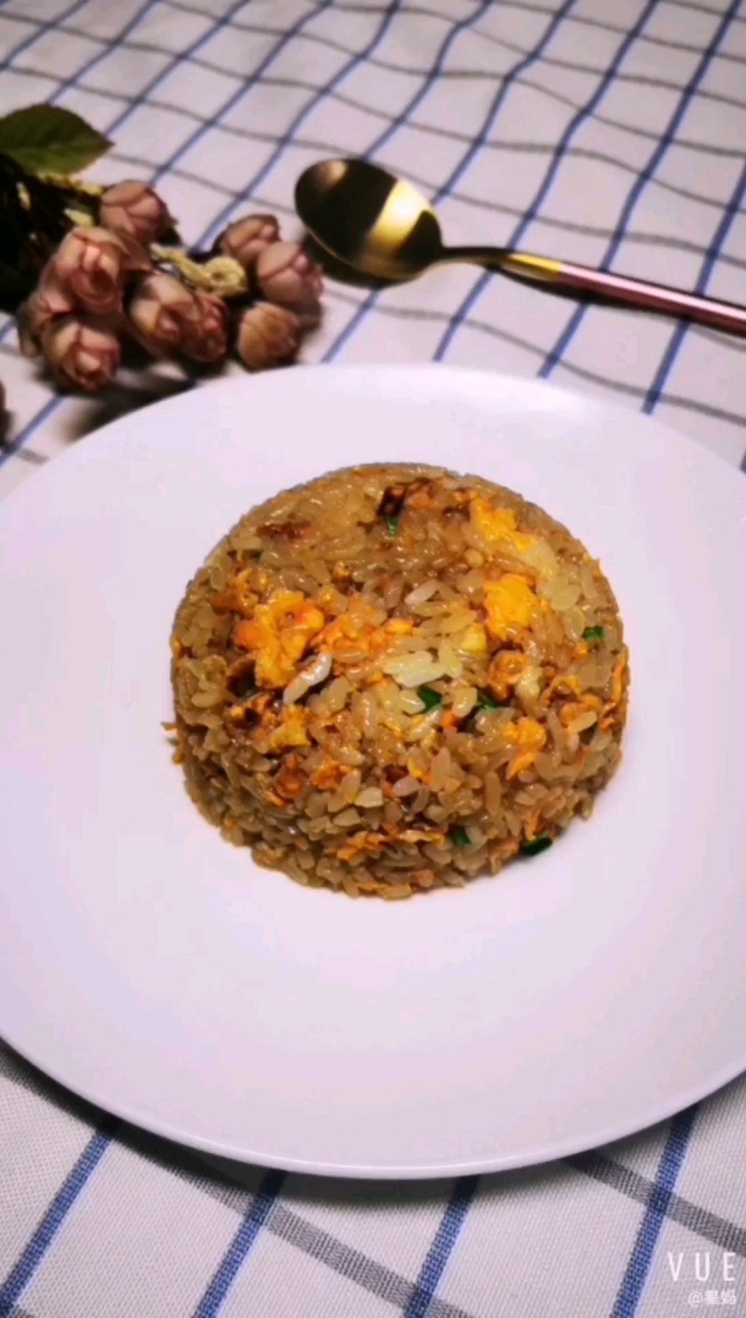 Duck Egg Fried Rice with Minced Meat recipe