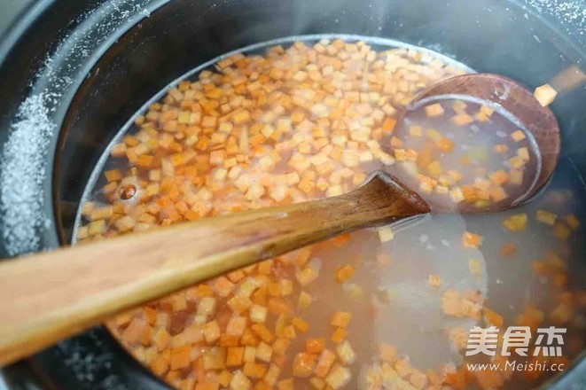 Yam Carrot Porridge recipe