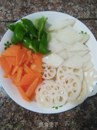 Four Fresh Vegetables recipe