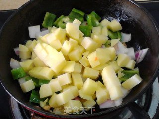 Fried Chicken with Cumin and Potatoes recipe