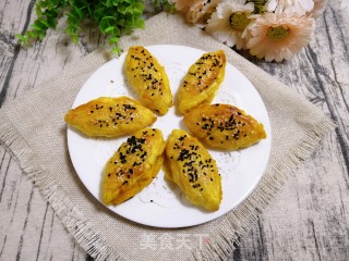 #果#mango Crisp with Egg Tart Skin recipe
