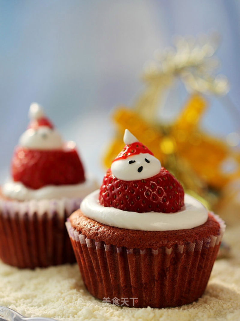 Santa Cupcakes recipe