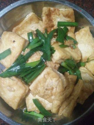 Fried Tofu with Chives recipe