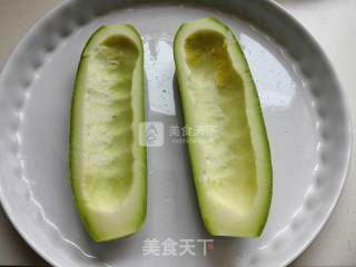 #aca烤明星大赛# Roasted Zucchini Stuffed with Meat recipe