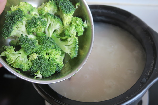 Broccoli Prawn Porridge recipe