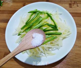 Potato Shreds with Tempeh recipe