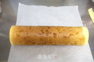 Pork Floss and Yellow Mustard Sauce Cake Roll recipe