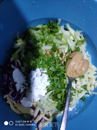 Purple Cabbage Mixed with Cucumber Tofu Skin recipe