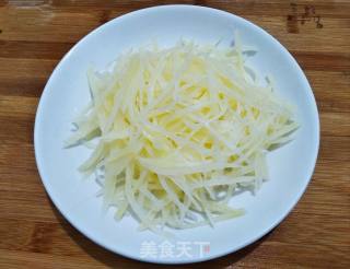 Potato Shreds with Tempeh recipe