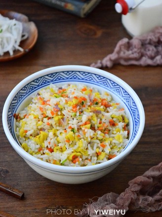 Colorful Shrimp Fried Rice recipe