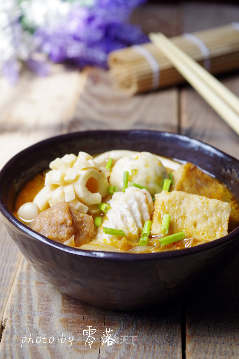 Korean Spicy Cabbage Meatball Soup recipe