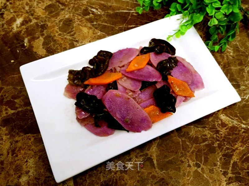 #trust之美# Fried Fungus with Yam recipe