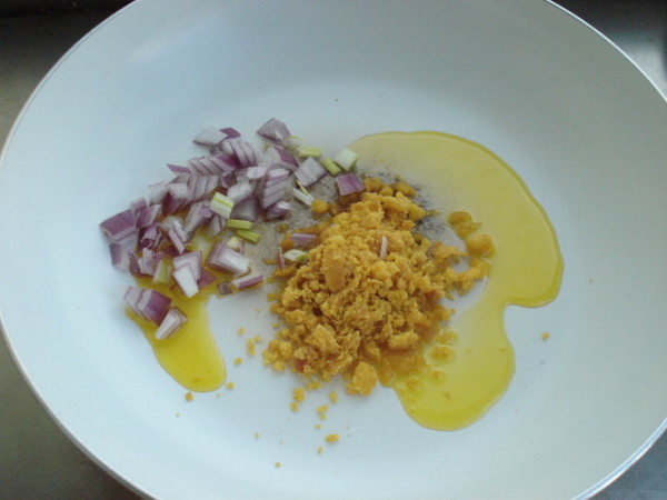 Salted Egg Yolk Tofu recipe