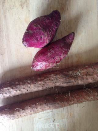 Blueberry Purple Potato Yam Cake recipe